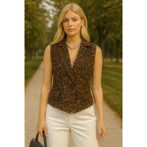 CHALECO ANIMAL PRINT